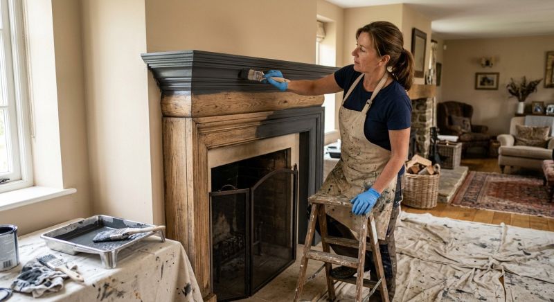 Entertainment Center Painting in Waco, TX