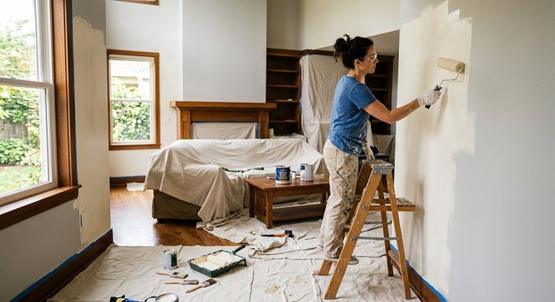 Interior Trim Painting in Kansas City, KS